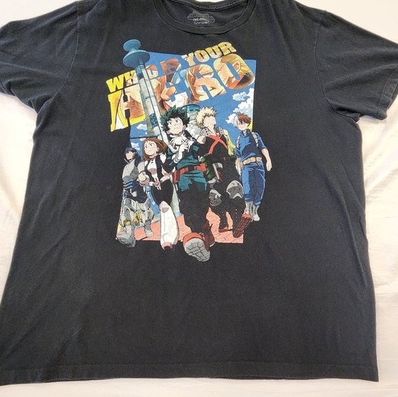 My Hero Academica Crewneck Graphic T-Shirt Anime, sz XL - Picture 9 of 10